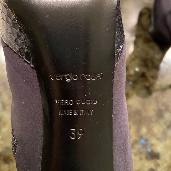 Sergio Rossi Nylon Water Resistant Boots EUC - Picture 8 of 8